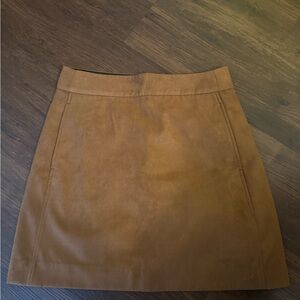 J. Crew Women's Mini Skirt in Tan Suede